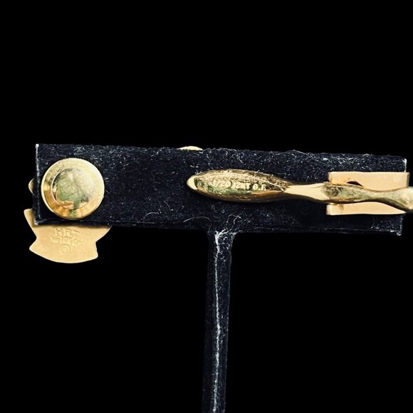 Lions Club Gold Filled President Tie Bar And Chairman Tie Tack Set (5345) - Picture 6 of 8